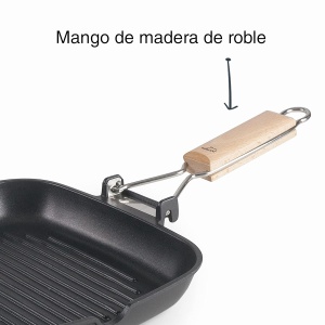 Grillpfanne Lacor 25144, Aluminiu, 24x24 cm, PFOA-free, Negru - Img 6