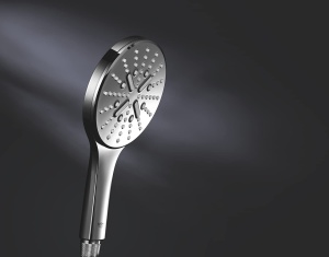 GROHE Rainshower SmartActive 130 cap de dus dus de mana cu 3 tipuri de pulverizare sistem anticalcar conexiune universala potrivita pentru furtunuri d - Img 9