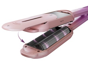 Grundig HS 8331 BotanikaTwist 2in1 Styler Par Placi Rotative 150-210degC RozLila - Img 2