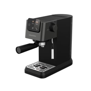 GRUNDIG KSM 4330 Portafiltru cu duza de spumare a laptelui, espressor, pentru cafea macinata, rezervor de apa detasabil, afisaj tactil, putere 1626 W, functie de memorie, negru - Img 1