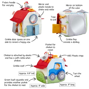 HABA 306383 - Farm Cube Game jucarie multifunctionala de la 6 luni - Img 8