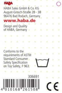 HABA 306691 Klapperfigur Robbe Jucarie din Lemn pentru Bebelusi Gri 105 cm - Img 2