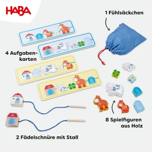 HABA 5580 Set de Joaca Ferma pentru Copii Joc de Indemanare din Lemn Motive Ferma de la 18 Luni - Img 7
