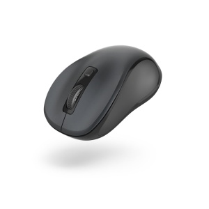 Hama Bluetooth mouse wireless (3 butoane, 800dpi/1200dpi/1600dpi, mouse optic wireless, wireless, mouse de computer, pentru laptop/PC/tableta, fara zgomot, baterie, pentru dreptaci/stangaci) antracit