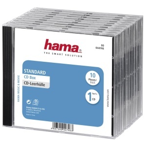 Hama CD-Leerhullen 10 bucati, Huse transparente pentru CDDVDBlu-ray