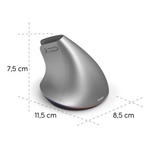 Hama EWM-700R Mouse Vertical Ergonomic BluetoothFrecventa 24 GHz Gri - Img 6