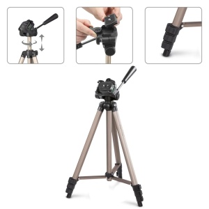 Hama Trepied usor entry-level cu cap cu 3 cai, Star 75 125-3D, sampanie - Img 5