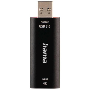 Hama Video Capture Card 4K HDMI USB 30 Negru Streaming si Gaming - Img 3