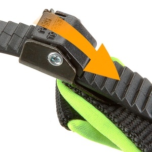 Hamul ergonomic pentru caini Ferplast AGILA Fluo 5 potrivire excelenta inchidere cu dubla microreglare captuseala moale A B 50 58 cm 20 mm Verde neon - Img 5