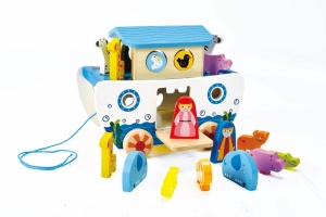 Hape E8049 - Arca de tragere, jucarie din lemn - Img 2