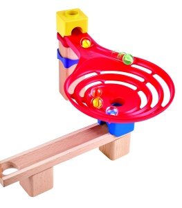 Hape Murmelbahn Set din Lemn cu Domino Piste Duble pentru Copii 3 Ani - Img 5