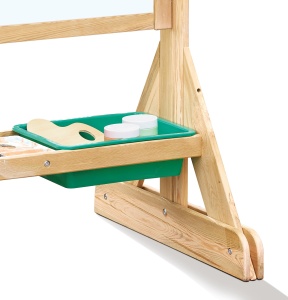 Hape Outdoor Staffelei Tabla de desen pentru copii din lemn rezistent la intemperii - Img 6