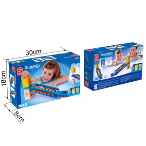 Hape Quadrilla Sounding Playground, accesorii pentru alergarea de marmura, de la 4 ani - Img 3