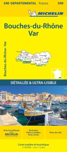 Harta locala Bouches-du-Rhone Var - Michelin, scala 1150.000 - Img 1
