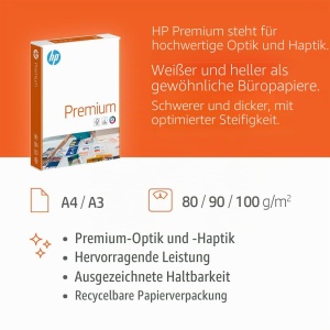 Hartie de copiator HP Premium CHP 850, 80gm A4, 2500 foi, extraglatt, alba - Img 4