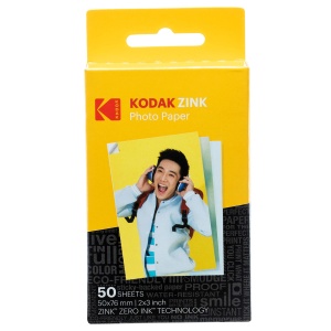 Hartie foto autoadeziva KODAK ZINK, 5,1 x 7,5 cm, 50 coli