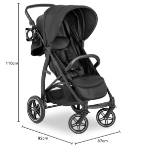 hauck Rapid 4D Air Negru - Carucior pentru copii cu anvelope pneumatice si functie de inclinare de la nastere pana la 22 kg - Protectie UV 50 - Pliabi - Img 7