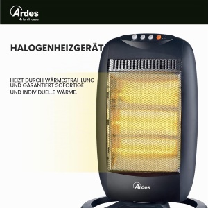Heater Electric Ardes Halo 12 AR454B, 1200 W, 3 Trepte, 40 m - Img 3