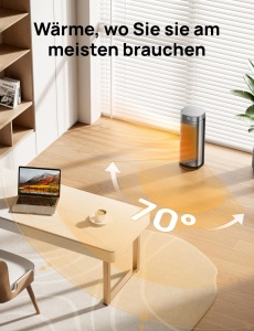 Heater Electric Dreo 16 Inch, 2000W, Termostat Digital, Oscilatie 70 - Img 3