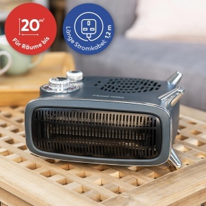Heater electric Russell Hobbs RHRETHFH1001G, 1800 W, gri, cu termostat ajustabil - Img 4