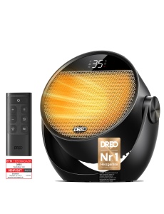 Heizlufter Dreo 1500W, Negru, Portabil, cu Telecomanda si Termostat