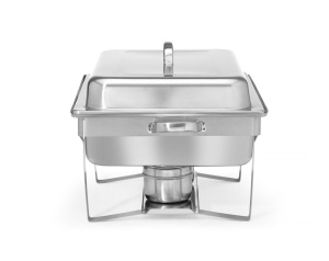 Hendi Chafing Dish Fiora GN 11 9L Inox cu 2 suporturi pentru pasta combustibil - Img 5
