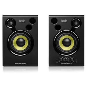 Hercules DJMonitor 42 - Difuzoare DJ active cu woofer de 4 inch, putere de 80W, sunet precis, sistem Bass Reflex, pentru DJ si iubitori de muzica - Img 2