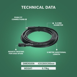 Hose de extensie Bosch 6 m pentru spalator de inalta presiune - Img 5