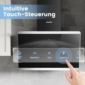 Hota COMFEE CH60J64ET4A2B 60 cm 380 m3h Touchscreen LED Negru - Img 8
