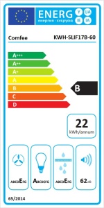Hota Comfee SLIF17B-60 60 cm LED Negru Putere 200 m3h - Img 9