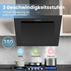 Hota de bucatarie COMFEE CH60J78EM4A2B, 60cm, 380 mh, design modern - Img 3