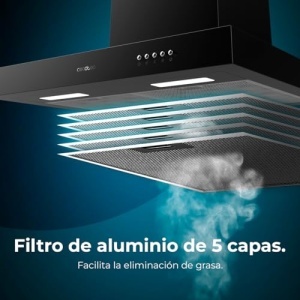 Hota decorativa Cecotec Bolero Flux TM 606500, 60 cm, 165 W, 650 mh, Negru - Img 11
