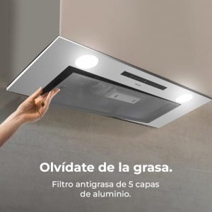 Hota incorporabila Cecotec Bolero Flux IT 755500 75 cm Inox 550 m3h Clasa A Touch Control - Img 11