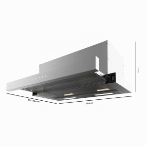 Hota telescopica Cecotec Bolero Flux TLT 604000, 60 cm, inox, A, 415 mh - Img 2