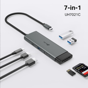 Hub USB-C TP-Link UH7021C, 7 porturi, 100W, HDMI 4K, Plug Play - Img 10