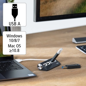 Hub USB Hama 4in1 Essential Line Negru High-Speed USB 20 Plug and Play - Img 5