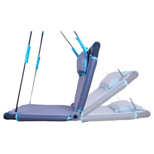 HUDORA Nest Swing Square Hollywood, antracit/turcoaz, potrivit pentru utilizare in interior si exterior, Leagan Nest pentru sezut si culcat, 72165 - Img 4