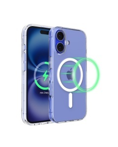Husa iPhone 16 Belkin SheerForce, transparenta, MagSafe, rezistenta la socuri