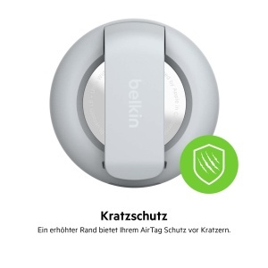 Husa pentru AirTag Belkin cu Clip, Protectie Kratz, Hellgrau - Img 7