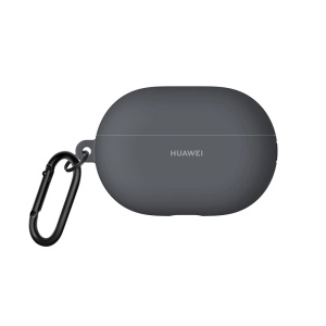 Husa pentru casti audio Huawei FreeBuds Pro 2, culoare gri inchis, material rezistent