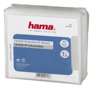 Husa pentru CD-uri si DVD-uri Hama, Transparenta, 75 bucati, Polypropylen - Img 4