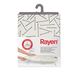 Husa pentru masa de calcat Rayen EasyClip, 72x31 cm, 100 bumbac - Img 7