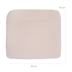 Husa pentru salteluta de infasat roba Frosty Almond 85x75 cm bumbac organic certificare GOTS culoare bej - Img 10
