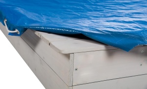 Husa pentru Sandkasten roba, 154x154 cm, impermeabila, cu metalose pentru fixare - Img 2