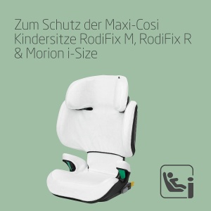 Husa pentru scaun auto Maxi-Cosi RodiFix M i-SizeRodiFix R i-Size, Bio-bumbac, Alb Natural - Img 2