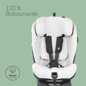 Husa pentru scaun auto Maxi-Cosi Titan S, din bumbac organic, alba, lavabila - Img 5