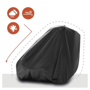 Husa protectie pentru bicicleta Hauck Faltgarage - Neagra, compatibila cu modele diverse - Img 4