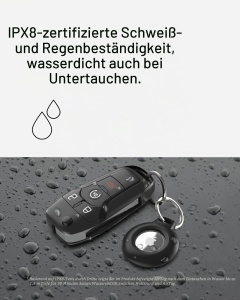 Husa protectoare impermeabila Belkin pentru Apple AirTag, neagra, 4 bucati - Img 2