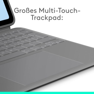 Husa Tastatura Logitech Combo Touch pentru iPad Air 13 (M2, M3, M4), Trackpad Mare, Culoare Gri - Img 4