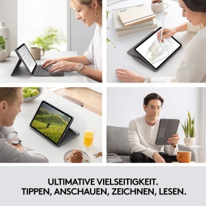 Husa Tastatura Logitech Folio Touch pentru iPad Air 45, cu Trackpad, Iluminare Tasta - Img 4